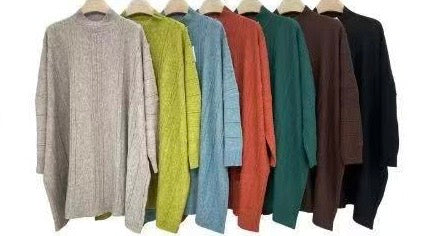 Oversized Ribbed Knit Sweater