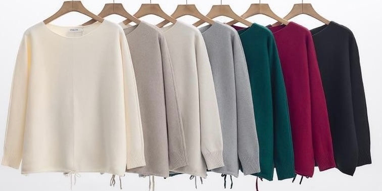 Classic Long-Sleeve Knit Pullover
