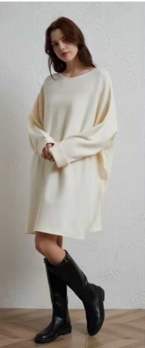 Cozy Knit Oversized Sweater Dress