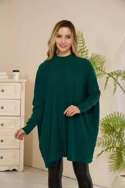 Oversized Ribbed Knit Sweater