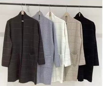 check cardigan
