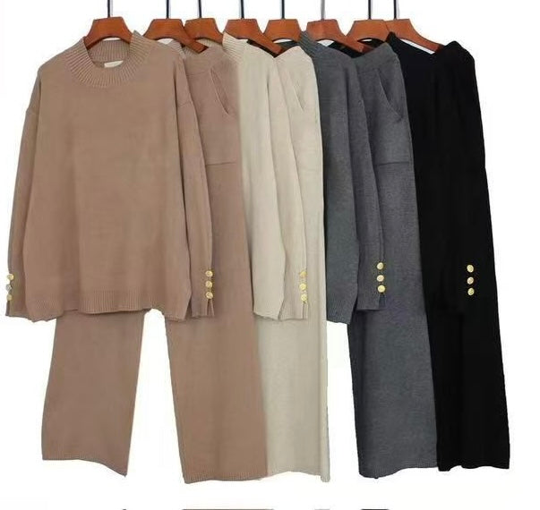 Cozy Knit 2-Piece Lounge Set